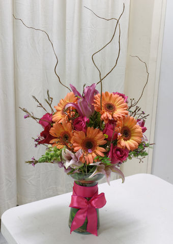 4 gerberas acapulcos y rosas