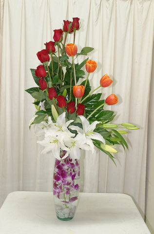 59 dendrobium,rosas y tulipanes