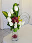 7 rosas y orquideas