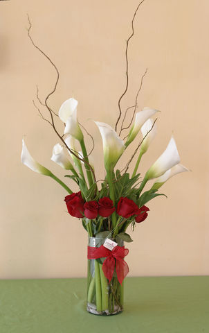 120 Alcatraces con rosas